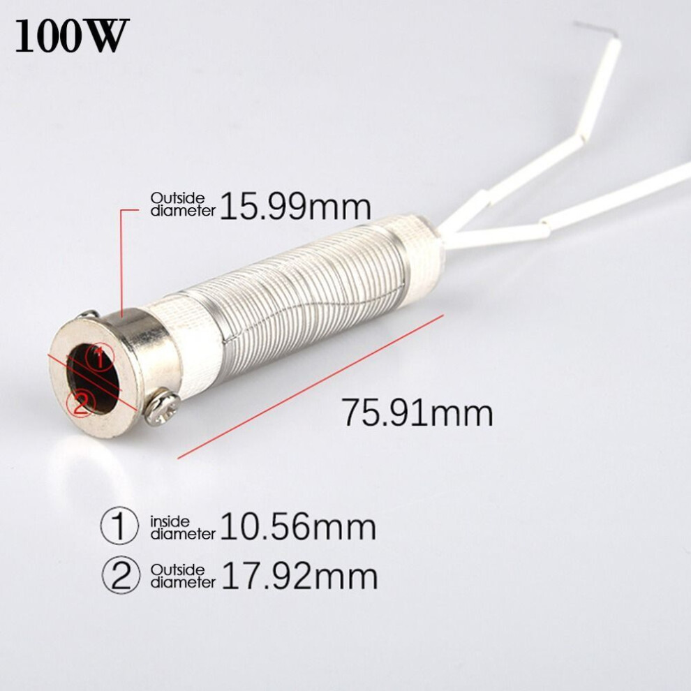 (100W) Weld Equipment Heating Element Replacement Soldering Iron Core All Ceramic Core Welding Tool