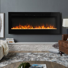 40 Inch Remote-Controlled LED Wall Mounted Electric Fireplace
