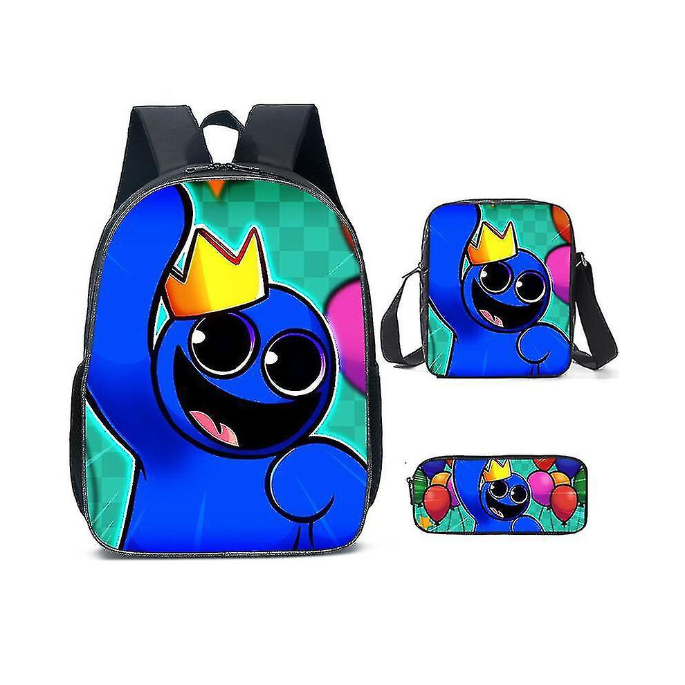 (Rainbow Friends 4, knapsack) New Roblox Rainbow Friends Rainbow Friends Schoolbag Backpack For Primary School Students-