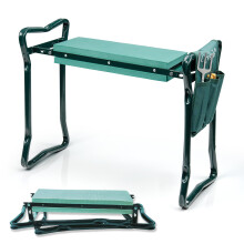 Portable Folding Garden Kneeler With Handles & Foam Padded Seat Bench