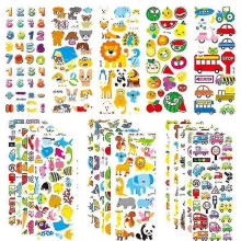 (As show, One size) 3d Stickers For Kids & Toddlers 500+ Puffy Stickers Variety Pack For Scrapbooking Including Animal, Numbe
