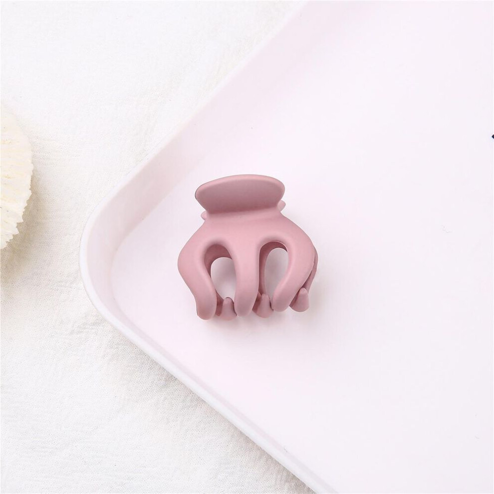 (pink) 1Pc Fashion Acrylic Hair Claw For Women Ladies Girls Makeup Hair Barrettes Hair Accessories Crab Bath Clip Headwear