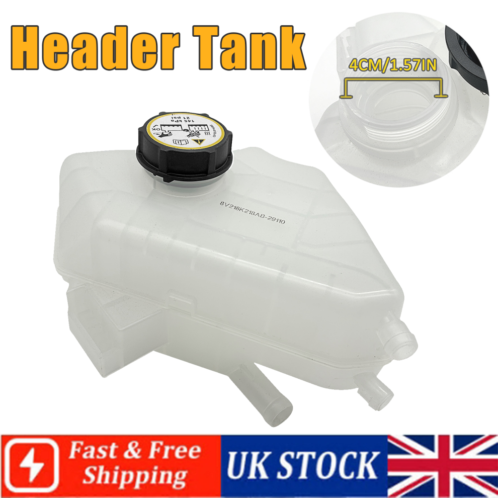 Radiator Coolant Expansion Header Tank/Cap 1513111 For Ford Fiesta Mk7 912342922868