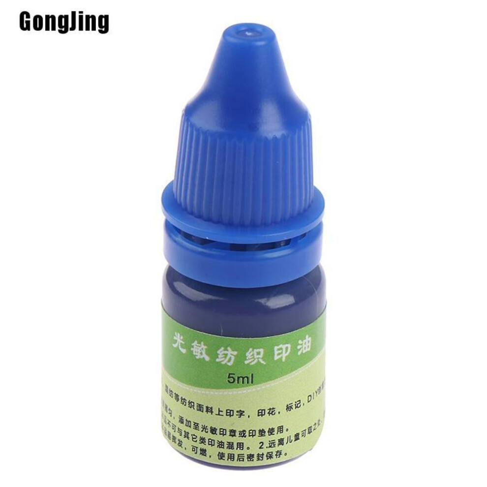 (blue) Reliable Quality 5 Ml Of Textile And Garment Waterproof Ink Special Ink Students Children Name Stamp