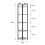Living And Home 5 Tier Corner BookShelf Home Storage Display 5