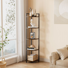 5 Tier Corner BookShelf Home Storage Display
