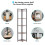 Living And Home 5 Tier Corner BookShelf Home Storage Display 4