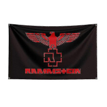 (150 x 240cm, J0453) 3x5ft Rammste Rock Band Flag Polyester Digital Printing Music Memorabilia Banner For Decor
