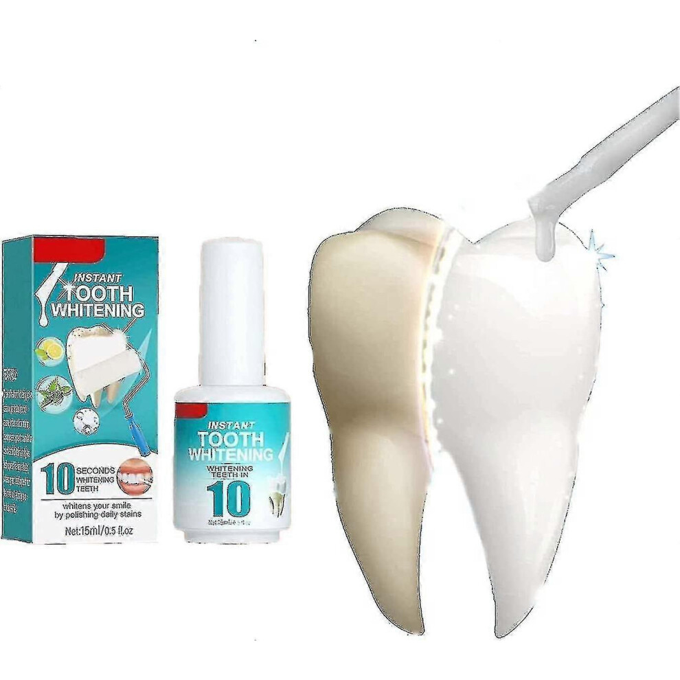 (1pc) 15ml Tooth Paint, Teeth Whitening Gel, Instant Whitening Paint For Teeth, Tooth Polish Uptight White For Sensitive Teeth