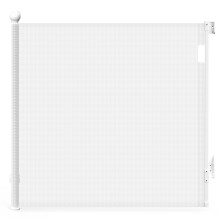VOUNOT Retractable Stair Gate for Baby, Mesh Dog Gate Extend to 180cm, White