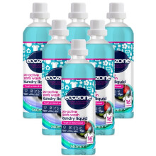 6 x Ecozone Pro-Active Sports Wash Laundry Liquid 16 Washes 740ml