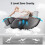 Living And Home Zero Gravity Back Heated Full Body Massage Chair w/ Controller,Dark Brown 2