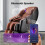 Living And Home Zero Gravity Back Heated Full Body Massage Chair w/ Controller,Dark Brown 6