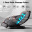 Living And Home Zero Gravity Back Heated Full Body Massage Chair w/ Controller,Dark Brown 4