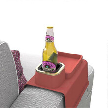 (red) Cup Holder for Couch Silicone Sofa Drink Holder
