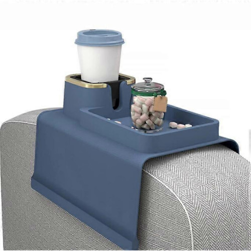 (blue) Cup Holder for Couch Silicone Sofa Drink Holder
