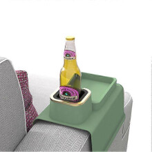 (green) Cup Holder for Couch Silicone Sofa Drink Holder