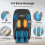 Living And Home Zero Gravity Back Heated Full Body Massage Chair with Touch Screen,Black 5