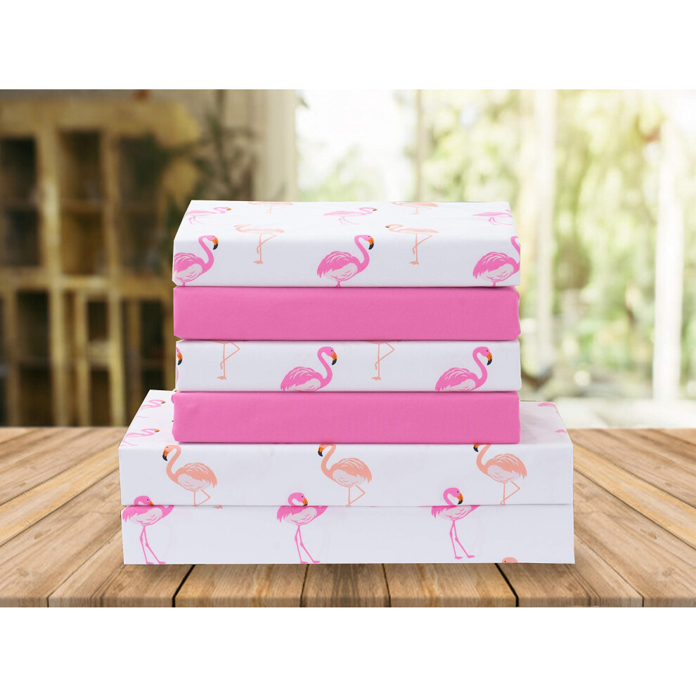 Elegant Comfort Luxury Soft Bed Sheets Flamingo Pattern - 1500 Premium Hotel Quality Microfiber Softness Wrinkle And Fade Resistant (4-Piece) Bedding 686091925844