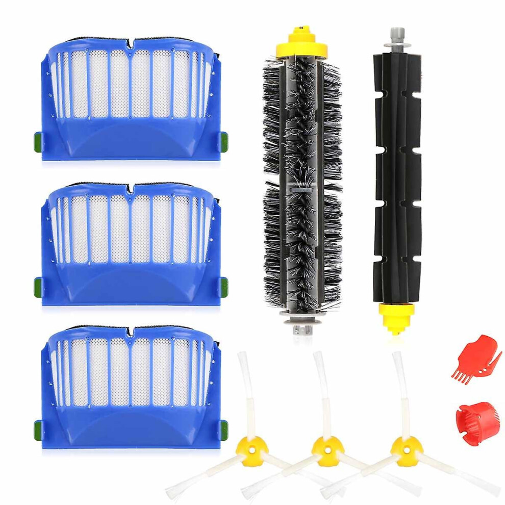 Pour iRobot Roomba Aerovac 600 Series 620 630 650 Replacement Brush Filter Kit US