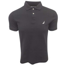 Nautica Ανδρικό Slim Fit Πόλο Μπλουζάκι (Μέτριο, Μαύρο)