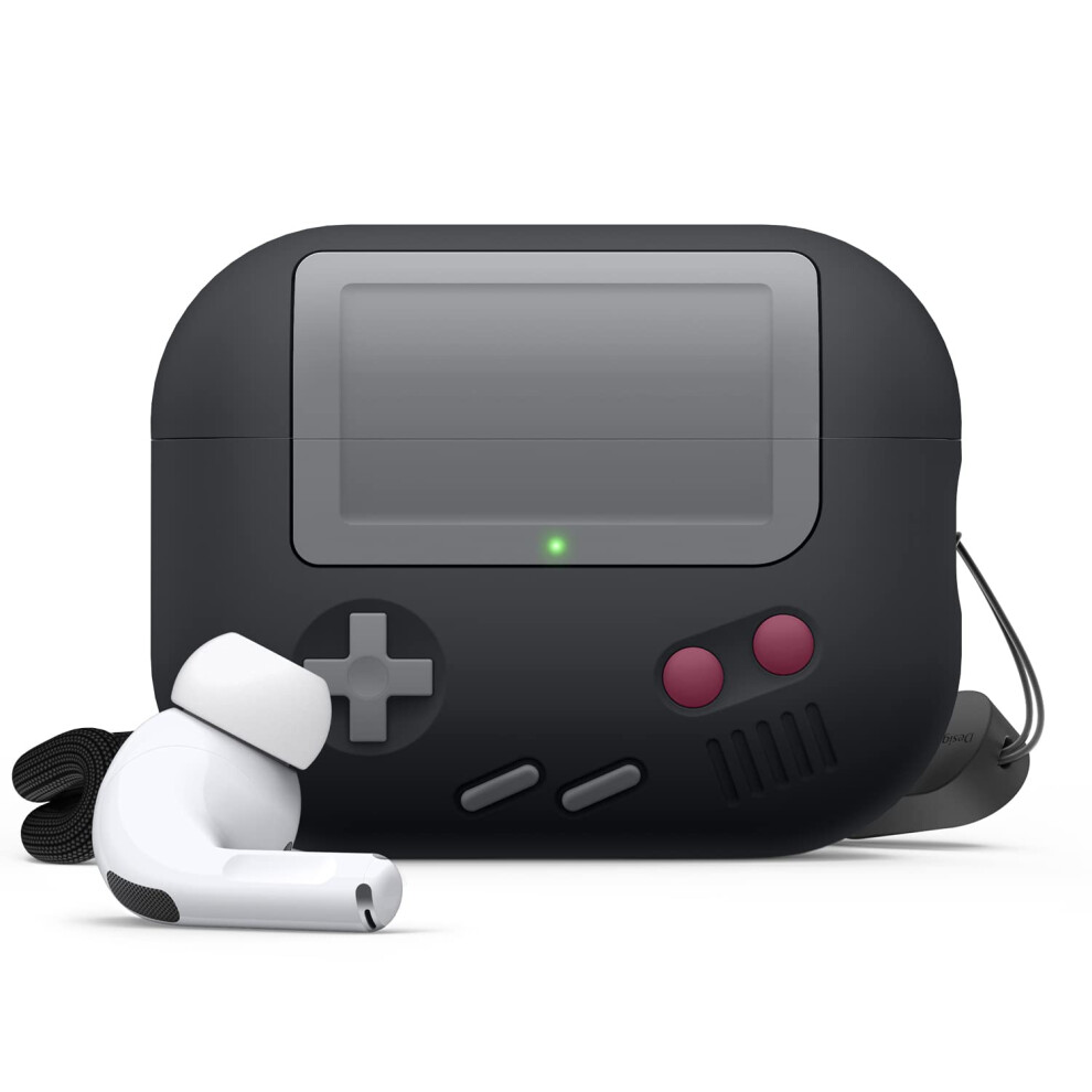 Elago Aw5 Compatible With Airpods Pro 2Nd Generation Case (2022) Classic Handheld Game Console Design Case Compatible With Airpods Pro 2 L Black 8809863851451