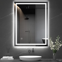 (60 x 80cm) Wall Mounted LED Bathroom Mirror with Demister Pad
