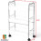DecoBros 3-stufiger Rollwagen aus Metall, Silber 2