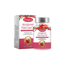 Capsule de soin capillaire à l'huile de rose musquée Massage du cuir chevelu Cheveux secs Lisse Hydratant Capsule de soin capillaire doux