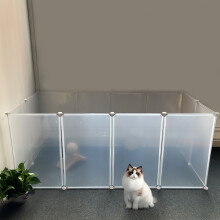 12 Panels Portable Clear Pet Playpen Fence for Outdoor and Indoor Use