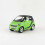 (WHITE)1:32 Scale Diecast Toy Model Smart Fortwo Car Pull Back Doors Openable Sound & Light Car Educational Collection Gift Small 3