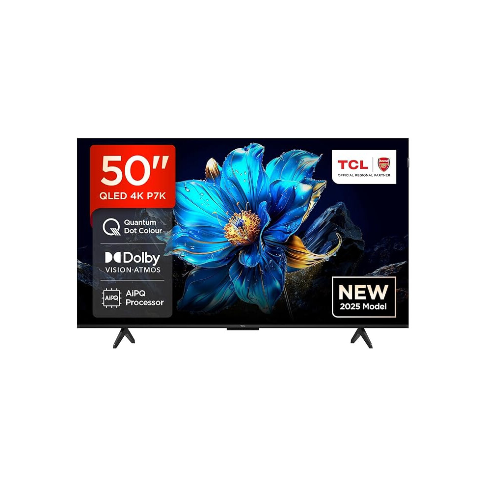 TCL 50P7K-UK 50" QLED 4K Ultra HD HDR Google TV