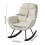 Living And Home Teddy Fleece Upholstered Rocking Chair 6