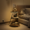 ELECWISH 3-Tier LED Lighted Side Table Storage Sofa Bedside End Table Black UK 6