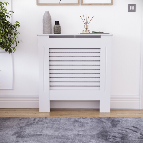 Home Discount (Small) Milton Radiator Cover Heating Guard Cabinet Slats 2