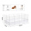 Living And Home White Pet Playpen 6