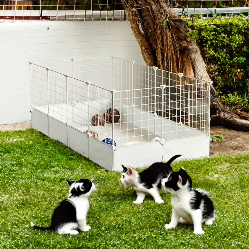 Living And Home White Pet Playpen