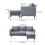 Living And Home 3-Seater Grey Upholstered Corner Sectional Sofa 6