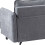 Living And Home 3-Seater Grey Upholstered Corner Sectional Sofa 5