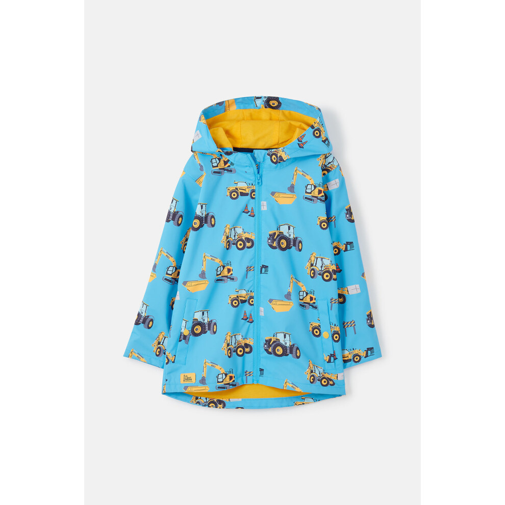 Lighthouse (6-7 Yrs, Tractor Wind Turbine Print) Ethan Kids Waterproof Jacket