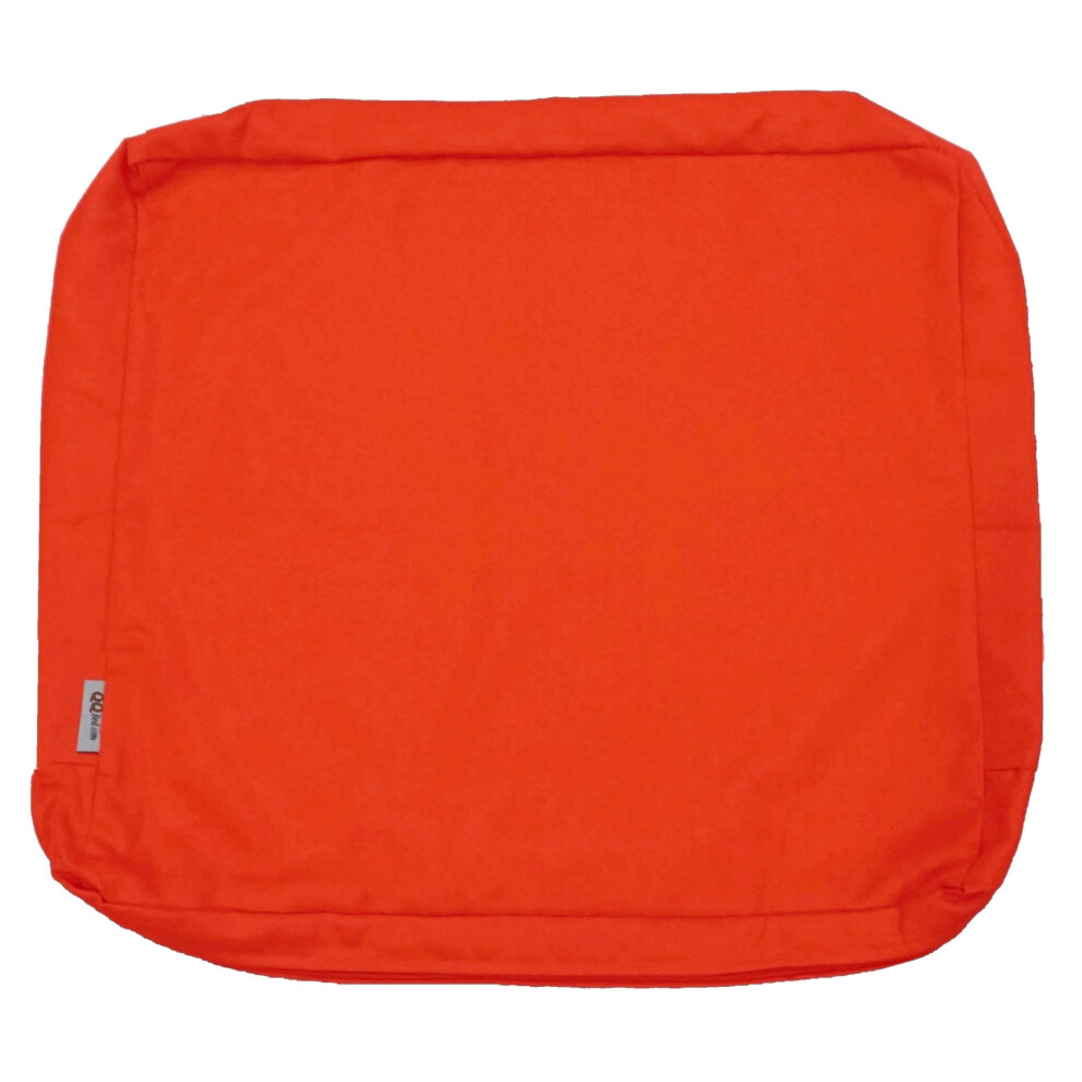 QQbed Lot de 4 housses de coussin lavables pour chaise de patio d'ext   rieur 61 x 56 x 10 cm - Housses de rechange uniquement (Lot de 4, 61 x 56 x