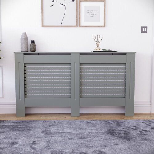 Vida Designs (Large) Milton Radiator Cover Heating Guard Cabinet Vents 2