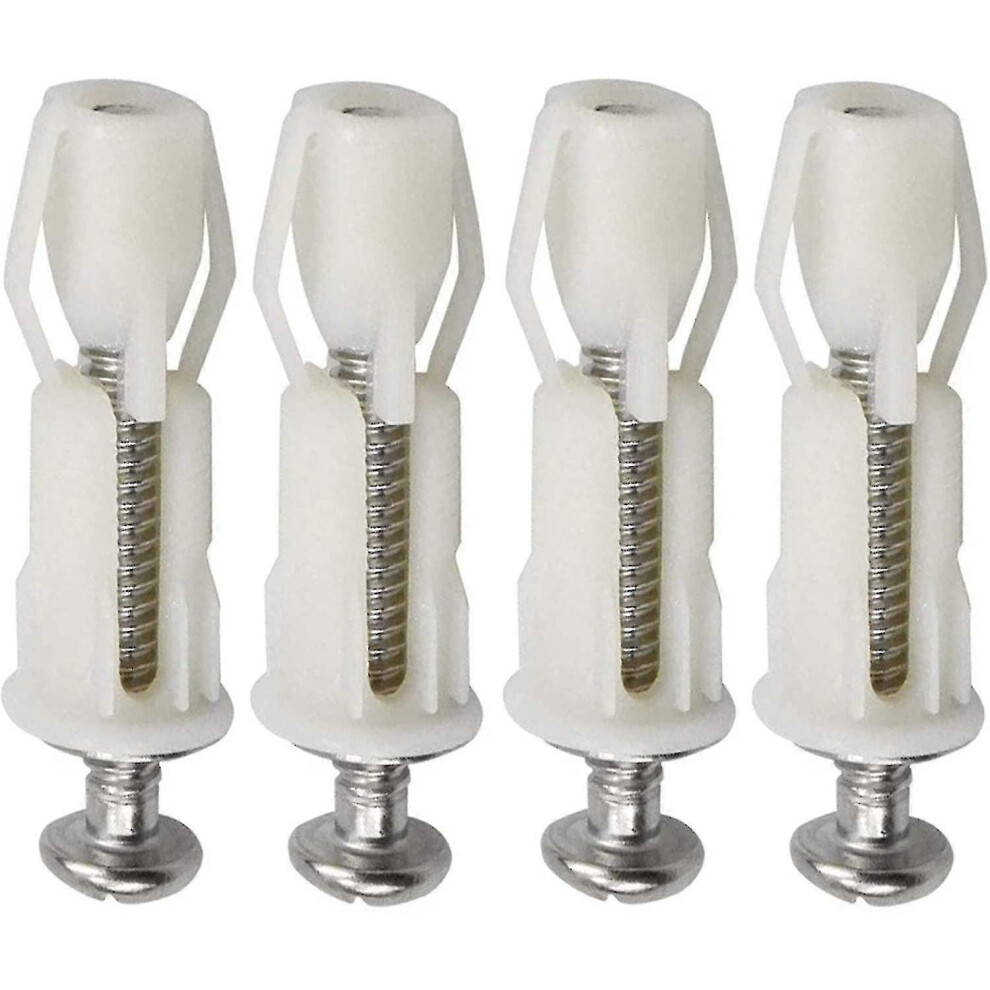 Top Fixing Nuts 4 Pieces Lid Expansion Screws Toilet Expansion Screws Hinge Fixing Kit For Toilet Seat, Toilet Lid, Repair Parts Zekai 5778930941780