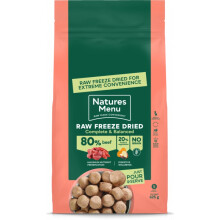 Natures Menu Freeze-Dried 80/20 Beef Dinners for Dogs - Digestive Support, 625g