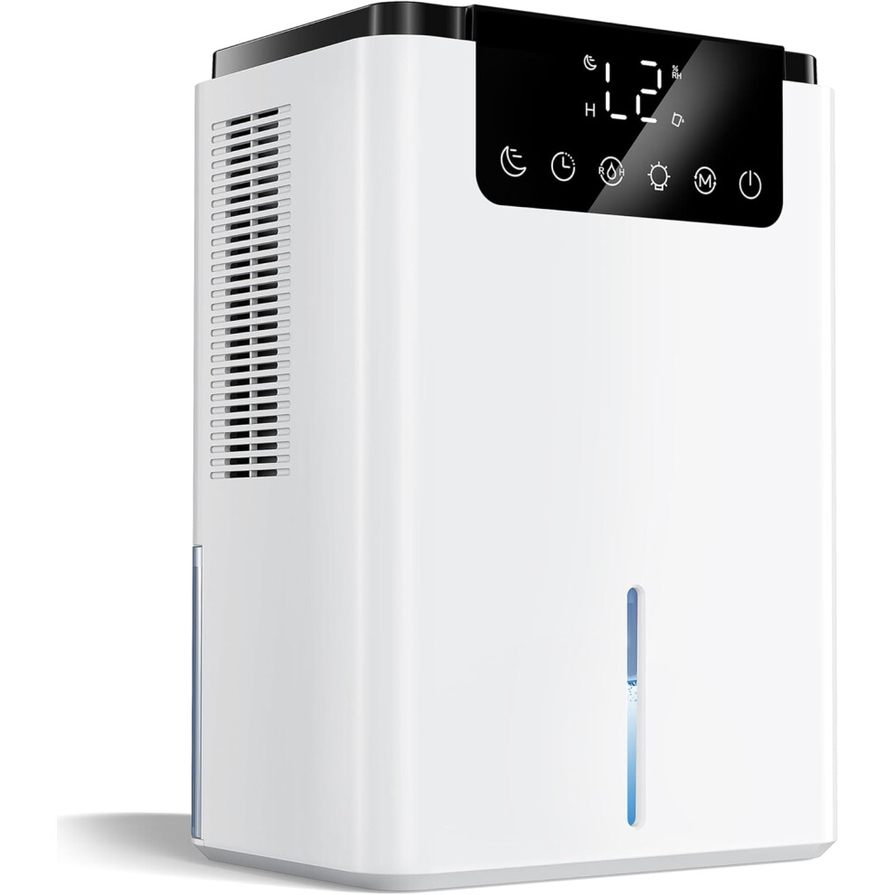 (Cream) Dehumidifiers for Home with Auto Defrost Function,2 Working Modes,Ultra Quiet Dehumidifier for Drying Clothes,Bathroom