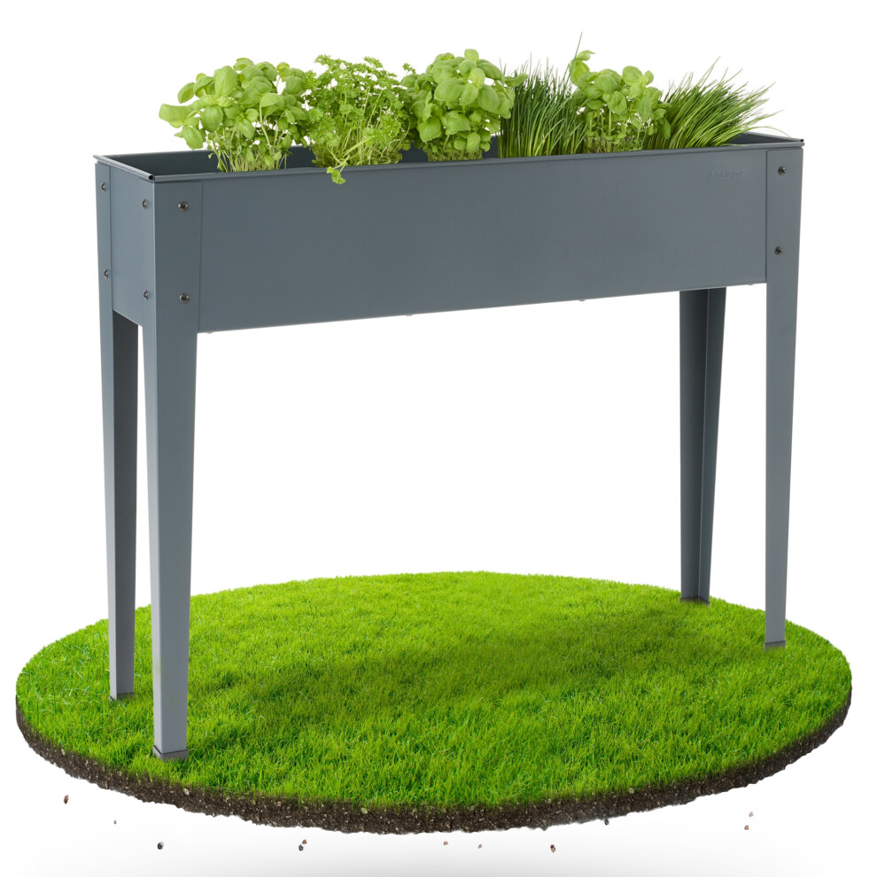 AREBOS raised bed 101.5 x 26 x 80 cm | cold frame herb bed flower box garden terrace vegetable bed garden bed flower pot for balcony