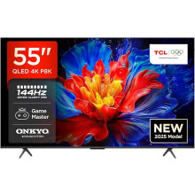 TCL 55P8K-UK 55" 4K 144Hz Gaming QLED Onkyo 2.1 Dolby Atmos Google TV