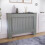 Vida Designs (Medium) Vida Designs Chelsea Radiator Cover Heating Guard Grey 1