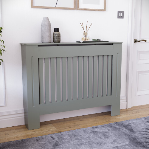 Vida Designs (Medium) Vida Designs Chelsea Radiator Cover Heating Guard Grey