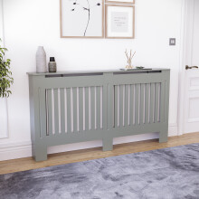 (Large) Vida Designs Chelsea Radiator Cover Heating Guard Grey